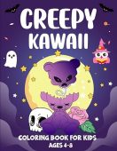 Creepy Kawaii Coloring Book For Kids Ages 4-8